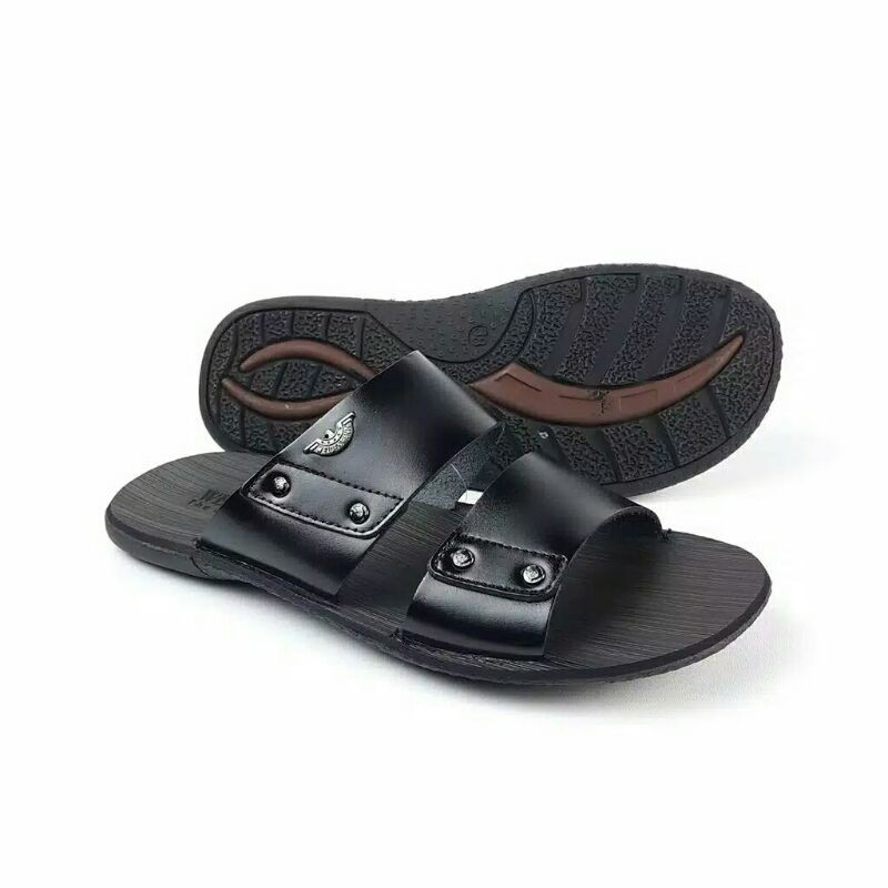 SANDAL PRIA KULIT ORIGINAL WEIDENMAN SCT.03 HITAM & KOPI 39-43