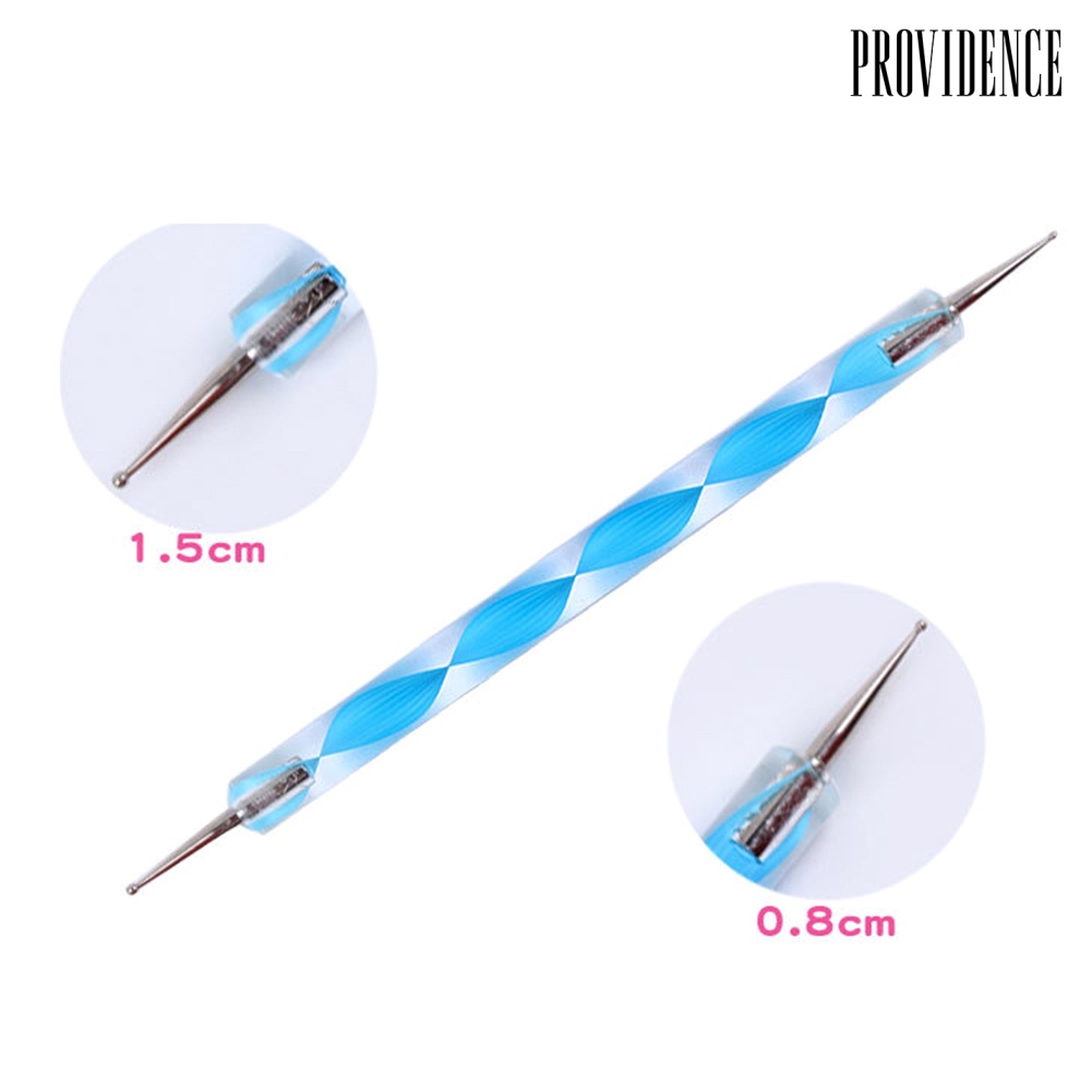 Providence 5Pcs 2 Way Marbleizing Dotting Manicure Tools DIY Nail Art Rod Painting Dot Pen