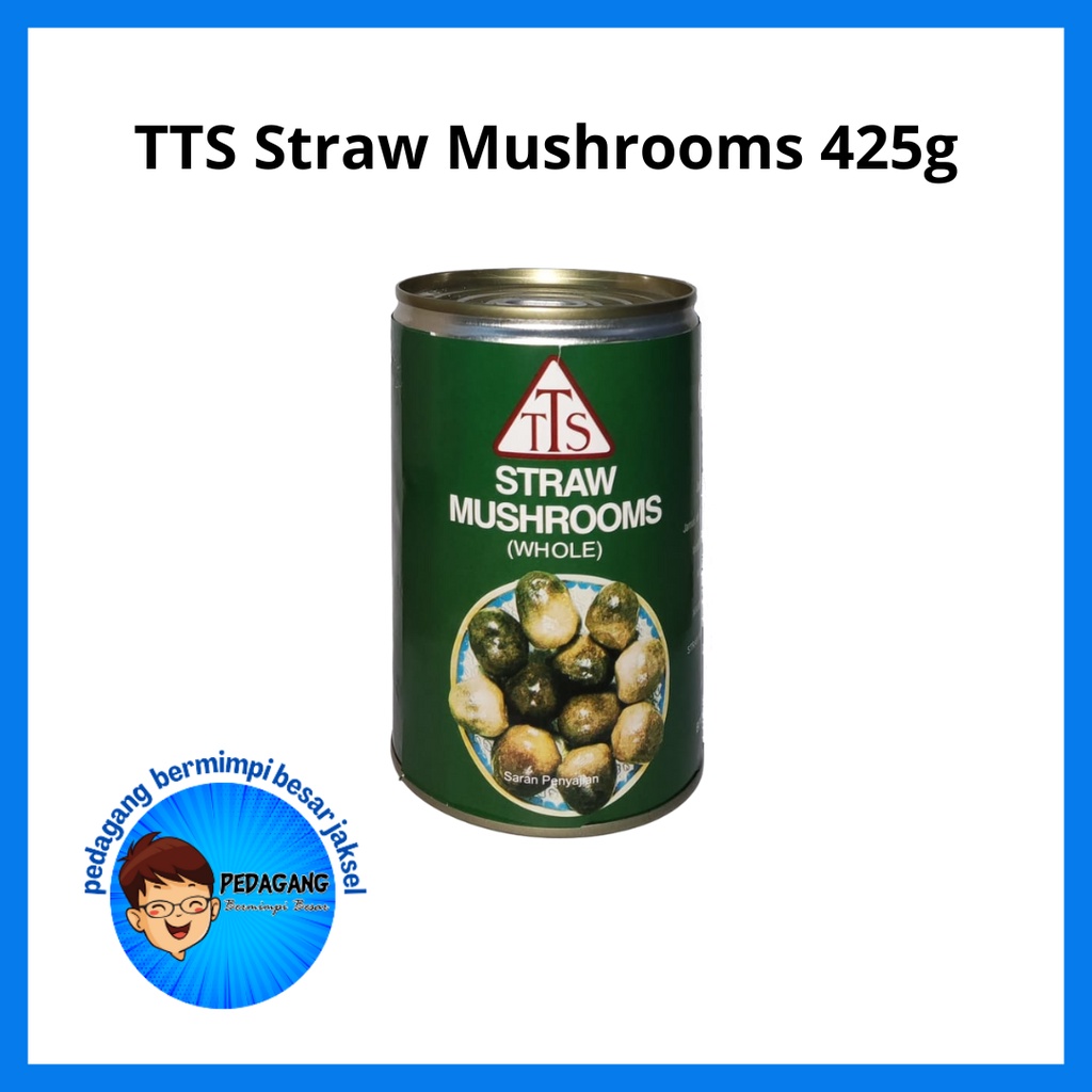 

TTS Straw Mushrooms 425g/ Straw Mushrooms / Jamur Merang 425g/ Jamur Kaleng/ jamur