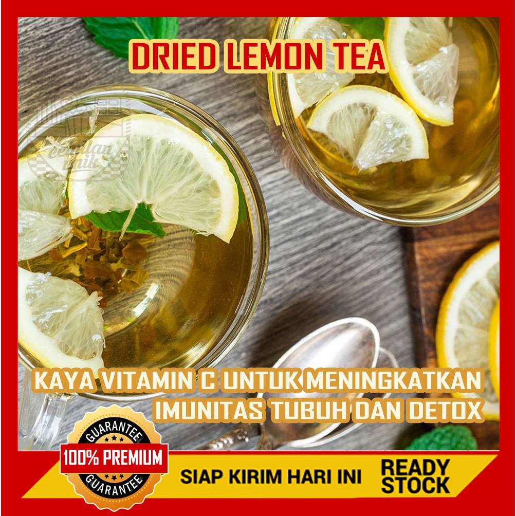 

100gr Lemon kering iris / dried lemon tea kaya vitamin c vit c teh detox tea imun anti aging