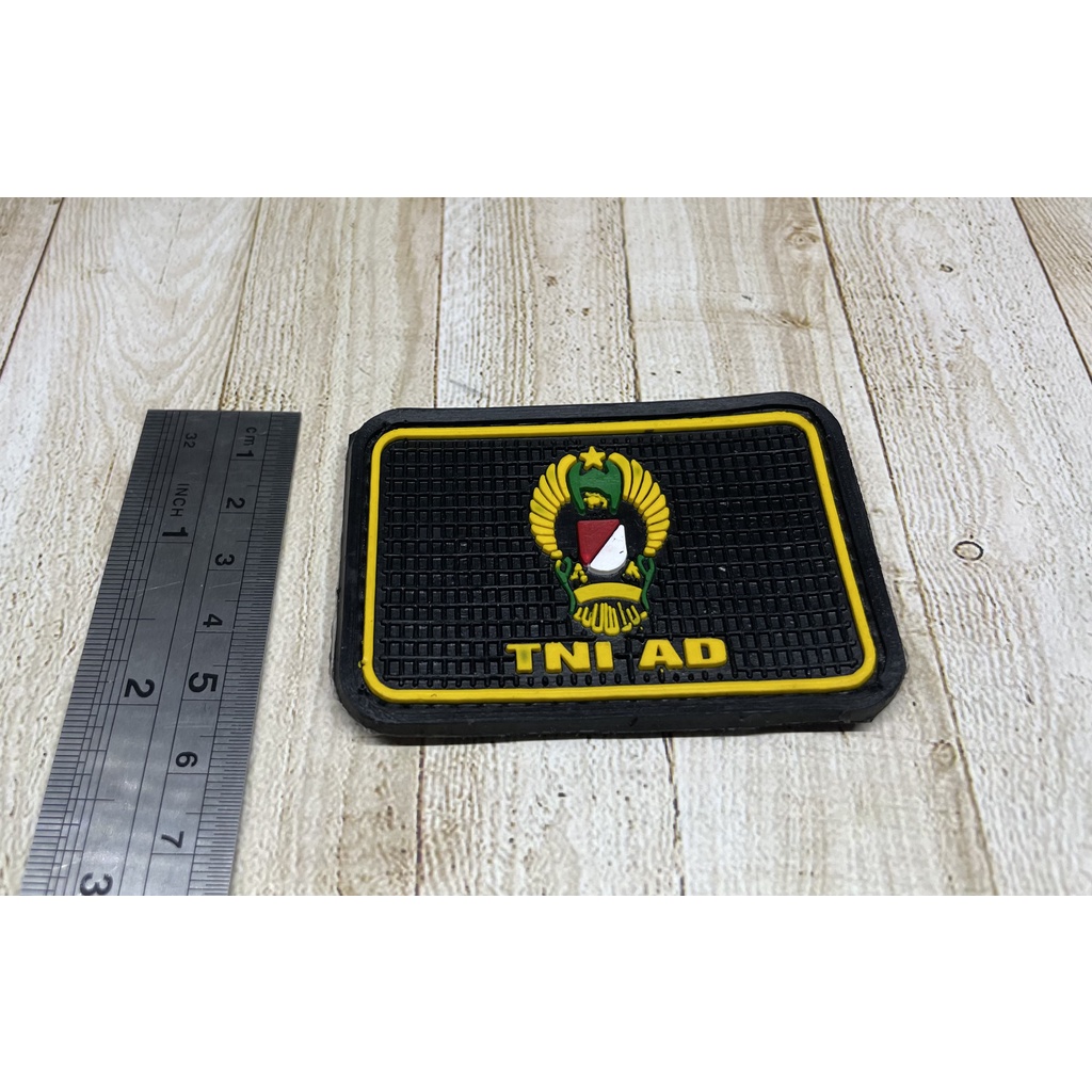 Patch TNI AD Ekapaksi (Hitam)- Patch Velcro TNI AD - Prepetan TNI AD Ekapaksi - Velcro Karet