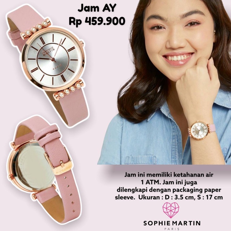 Jual Jam Tangan Wanita Sophie Martin Paris Odetta Shopee Indonesia