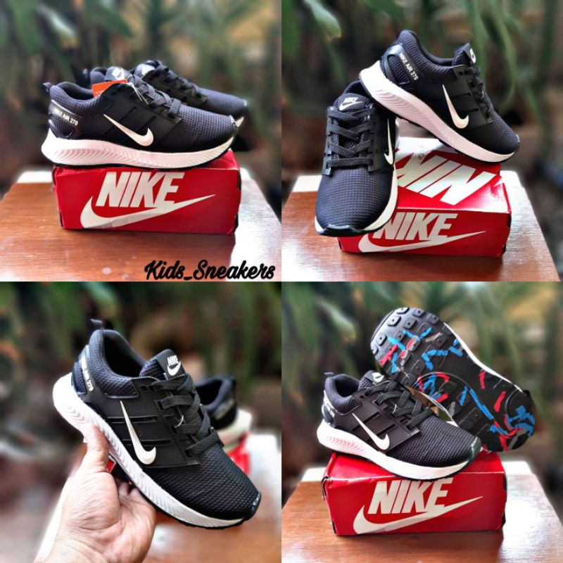 SEPATU SEKOLAH ANAK LAKI-LAKI & PEREMPUAN, SEPATU ANAK KIDS NIKE AIR 270 HITS KEKINIAN