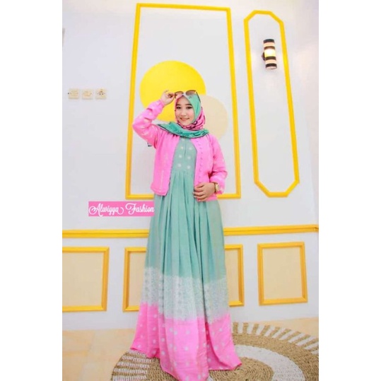 RAPUNZEL PINK BY ALWIYYA FASHION ORI ALWIYYA FASHION