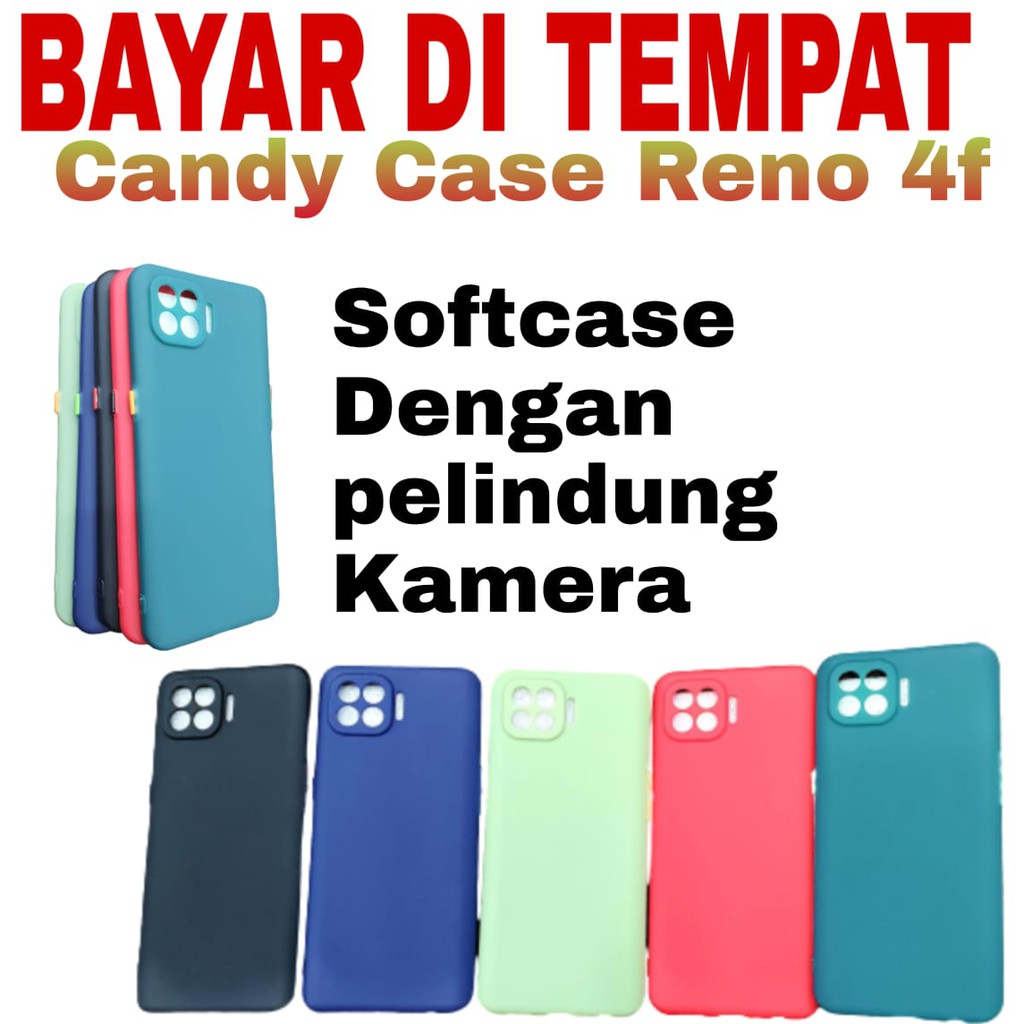 Softcase Reno 4F Dengan Pelindung Kamera | Silikon Reno 4F Aneka Warna | Silikon Candy Case Reno 4f