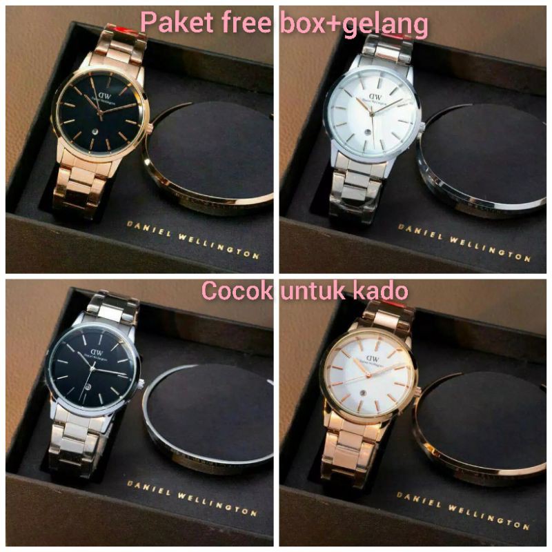 GROSIRAN JAM TANGAN WANITA PAKET BOX+GELANG COCOK DIJADIKAN KADO HARGA MURAH BISA COD