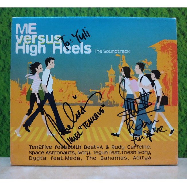 CD Me Versus High Heels the Soundtracks - CD ditandatangani oleh Imel & Robin Ten2Five (Original)