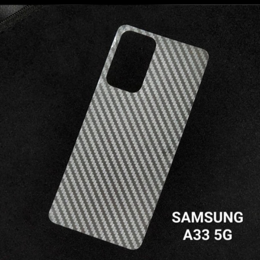 SAMSUNG A33 5G A53 5G A73 5G ANTI GORES BELAKANG SKIN CARBON GARSKIN MOTIF KARBON ANTI JAMUR TRANSPARAN PELINDUNG BELAKANG SAMSUNG A53 5G SAMSUNG A73 5G