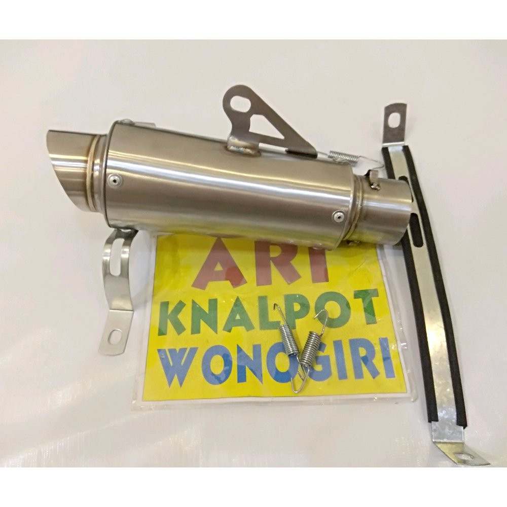 SILENCER KNALPOT RACING RCB POLOS BULAT SILINCER TABUNG GEMBUNG SAJA