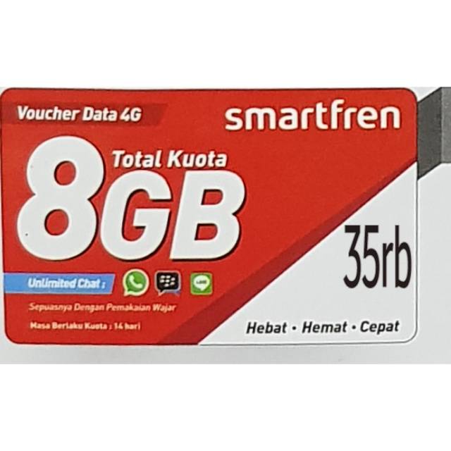 Voucher data smartfren 8GB (PROMO)