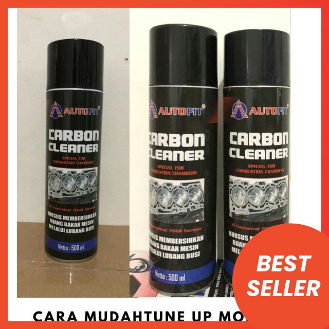 AUTOFIT Carbon Cleaner 500ml Spray Foam Busa Pembersih Kerak melalui lubang busi tune up gurah mesin