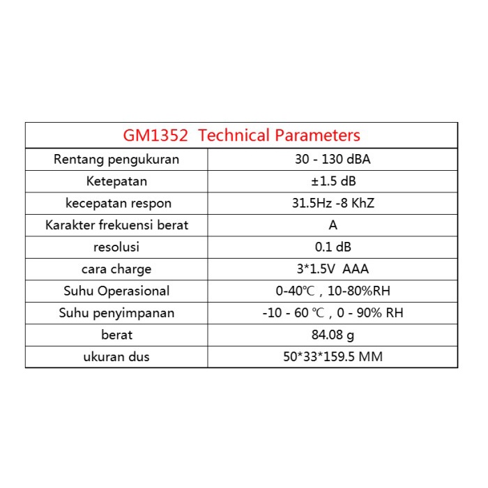 UNI-T SOUND / NOISE LEVEL METER DESIBEL / Pengukur desibel presisi tinggi pengukur kebisingan detek / sound meter GM1352 Sound Level Meter GM1352 BENETECH SOUND NOISE LEVEL METER / Benetech Sound Level Meter Noise Tester Desibel Decibel Meter Alat ukur