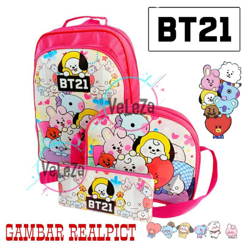 Tas ransel anak karakter 3in1- tas ransel anak