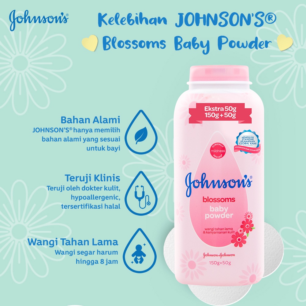 Johnson's Baby Powder All Variant 150+50gr dan 200gr