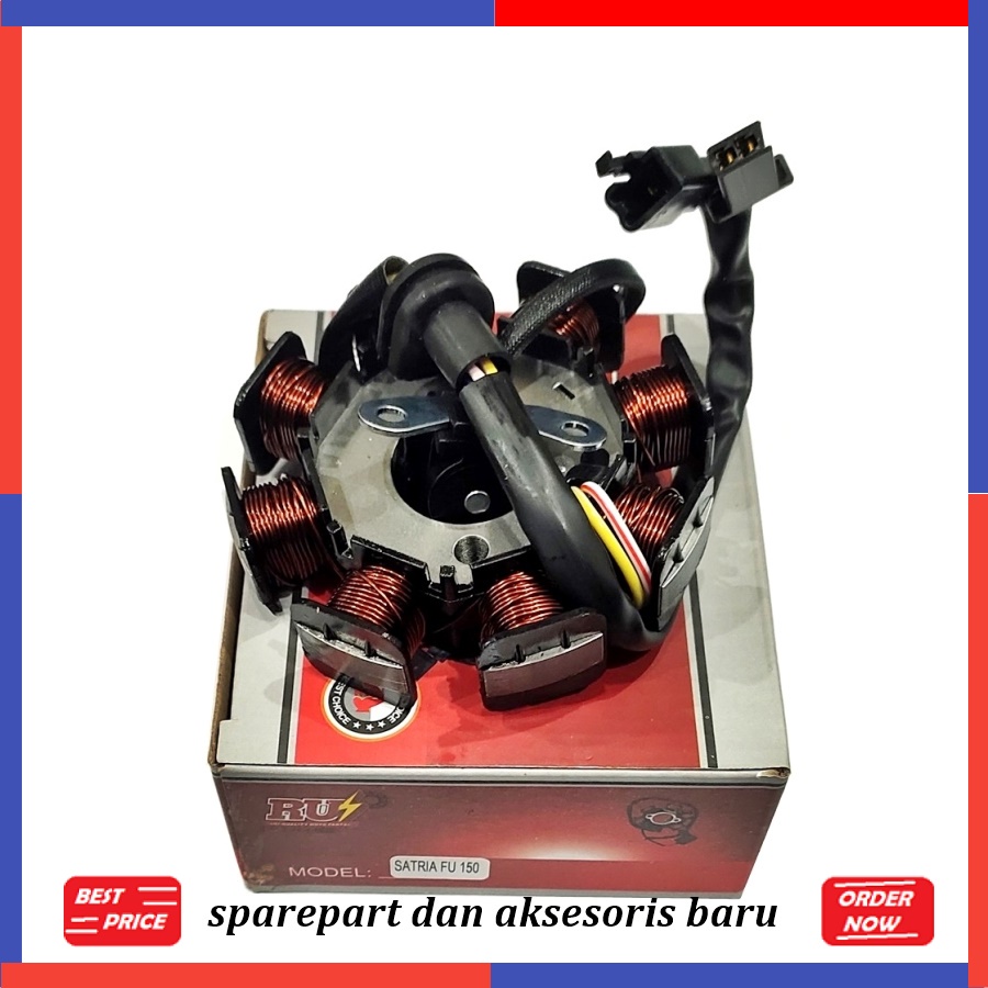 SPUL SATRIA FU 150 SPAREPART KELISTRIKAN MOTOR RUI
