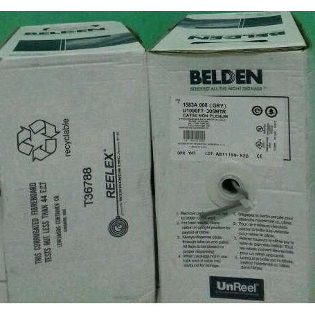 KUALITAS KABEL LAN BELDEN AUSTRALIA 1 ROLL 1 BOX KABEL BELDEN