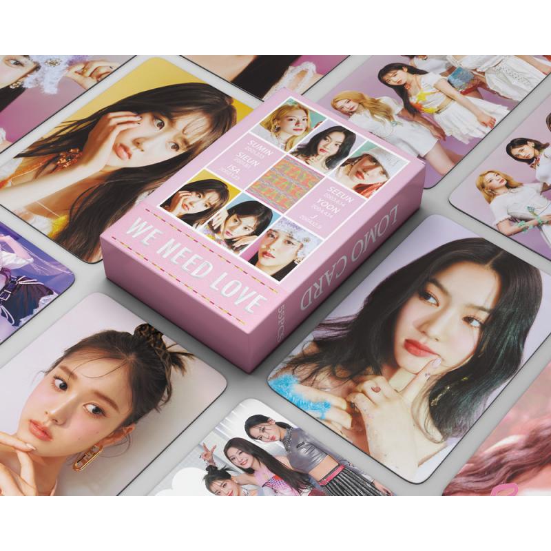 55pcs / Kotak Kartu Foto Album STAYC WE NEED LOVE LOMO