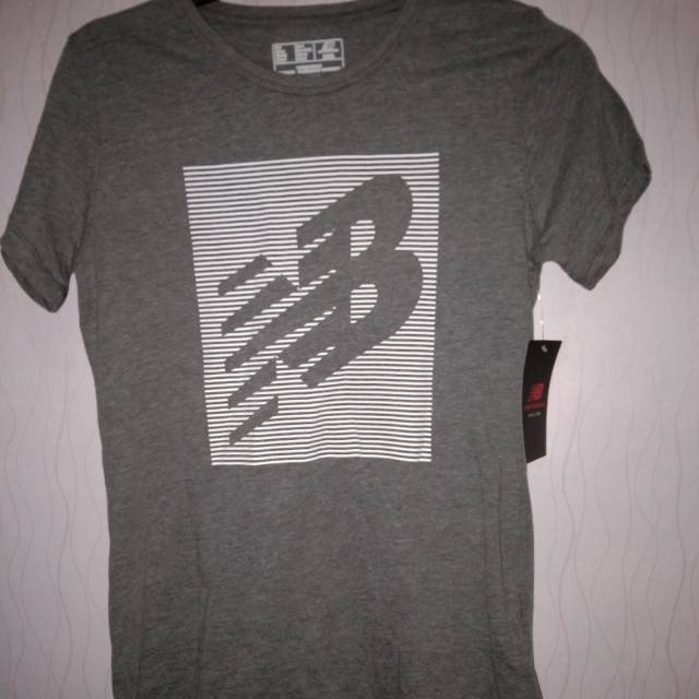 Original 100 % Kaos T-shirt NewBalance Cotton Grey
