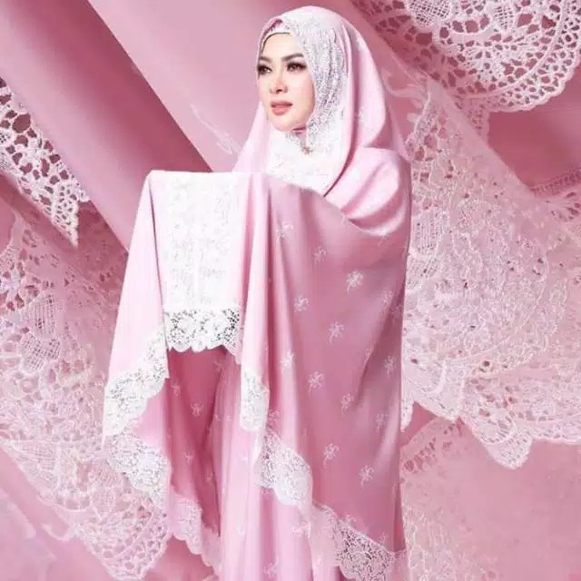 SYR Mukena Syahrini Prada Ala Princes Syahrini bahan adem tidak panas termurah berkualitas