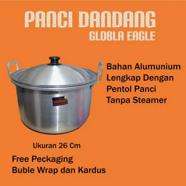 Panci Polos aluminium panci masak eagle UK 26  Sd 22 global eagle