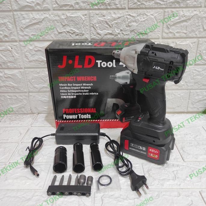 JLD 48S CORDLESS IMPACT WRENCH 48V BOR BUKA BAUT KUNCI 48 VOLT