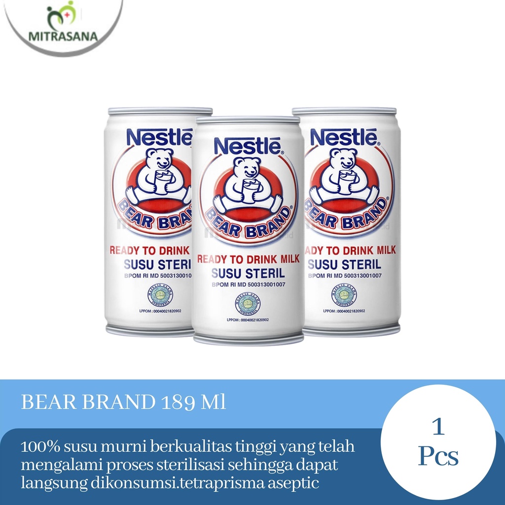 

Bear BRAND RTD Milk 189 ML / Susu Beruang