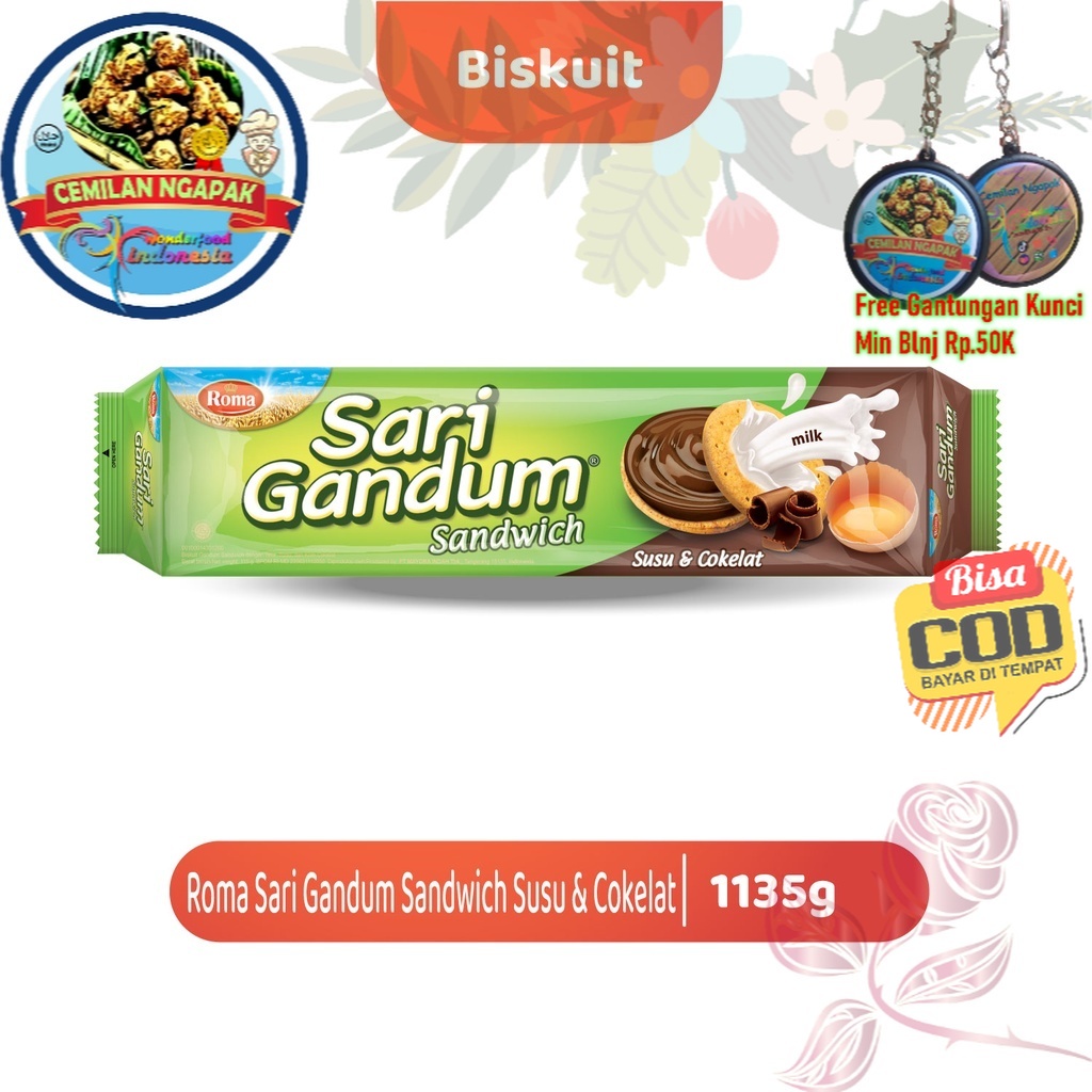 

Roma Sari Gandum Coklat 115 gr - Teman santai