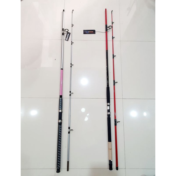 JORAN CARBON 300 / JORAN DAIWA JUPITER FLAME JF 1002HS / MAGNUM SILVER MAX SPINNING GLASS ROD 10'