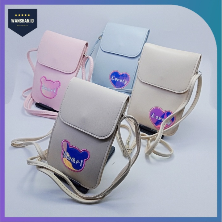 [WS]  TAS DOMPET HP MINI CELL PHONE POUCH BAG/TALI PANJANG SELEMPANG MURAH KEREN ELEGAN TERBARU