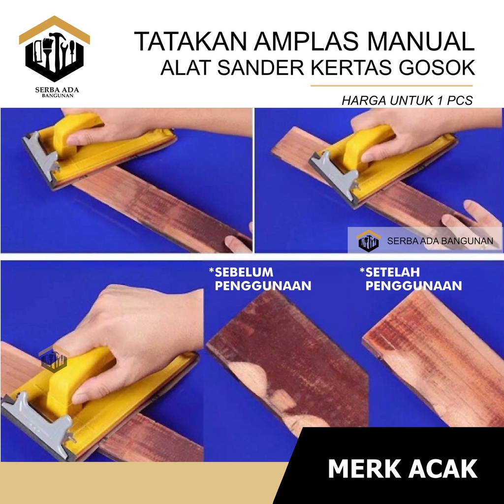 Pad Holder / Tatakan Amplas / Sandpaper Holder / Gagang Amplas Gerinda