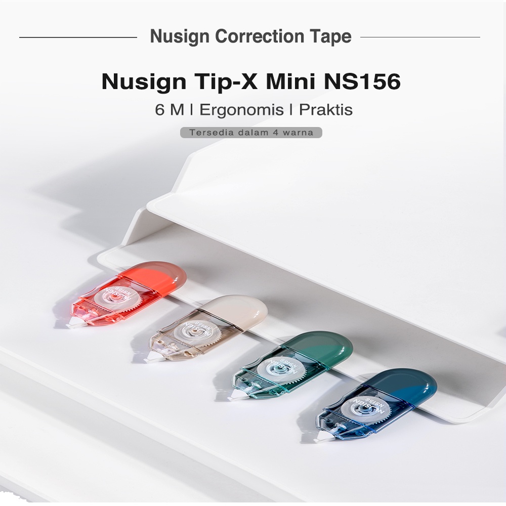 Nusign Correction Tape / Tip X Kertas 6 m Tidak Mudah Robek NS156