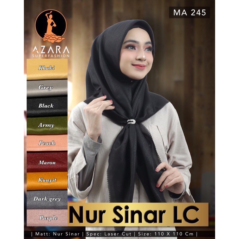 NUR SHINAR LASER / JILBAB GLAMOUR / SEGIEMPAT SHINAR