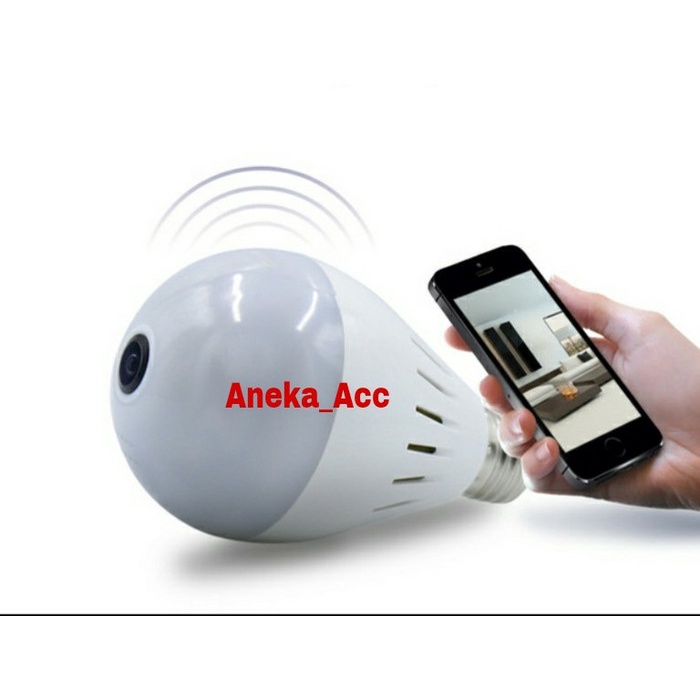 COD Ip Camera Wifi Wireless Bola Lampu Cctv Rumah Keamanan