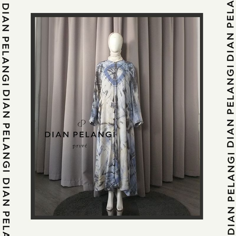 DIAN PELANGI UMBRELLA DRESS LENGAN CERUTI JUMPUTAN