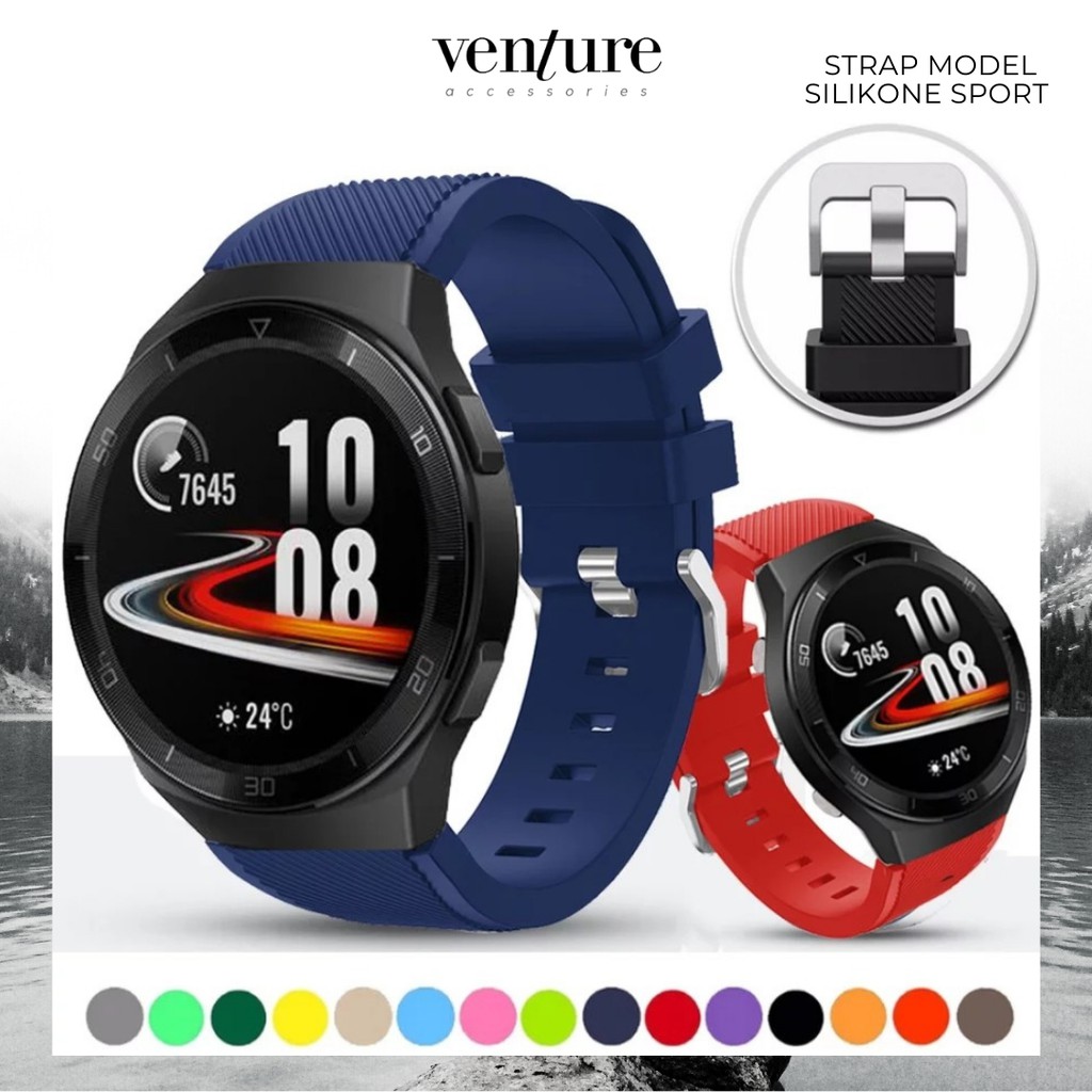 TALI JAM STRAP SMARTWATCH HUAWEI GT2E 46MM MODEL SILIKON SPORT RUBBER BAND