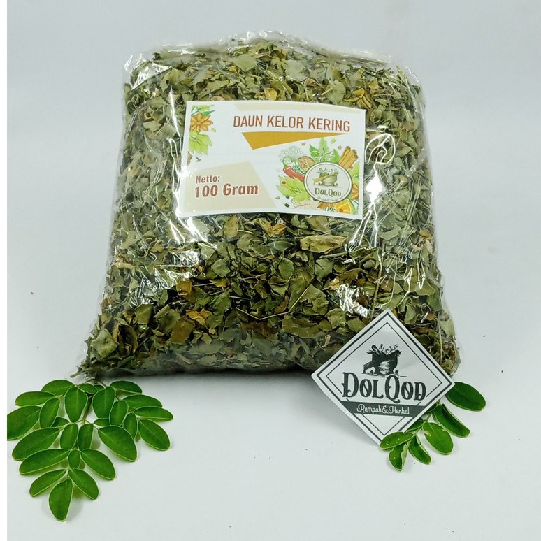 Daun kelor kering 100 gram kelor kering