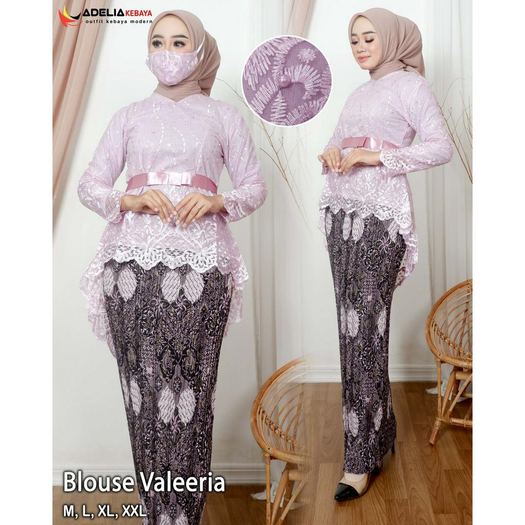 Tunik kebaya blouse aurora pita | Kebaya modern | Kebaya brukat | Baju outfit kondangan pernikahan wisuda modis dan cantik