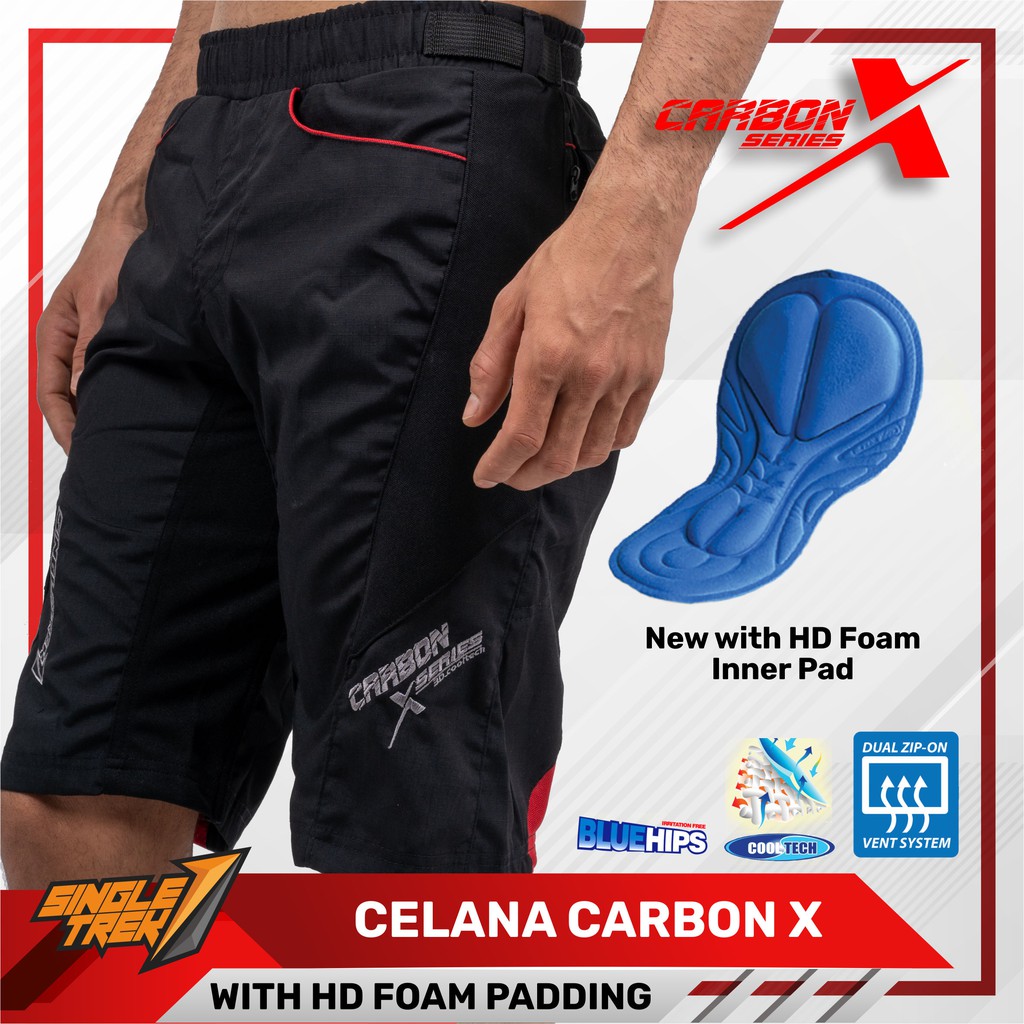 CELANA SEPEDA SINGLETREK CARBON X SERIES COOLTECH