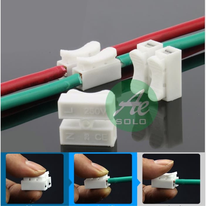 Cable Connector 2 Pin Konektor Kabel Mudah 2P Wire Kabel Konektor 2P