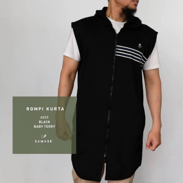 Rompi Kurta Samase - Hitam