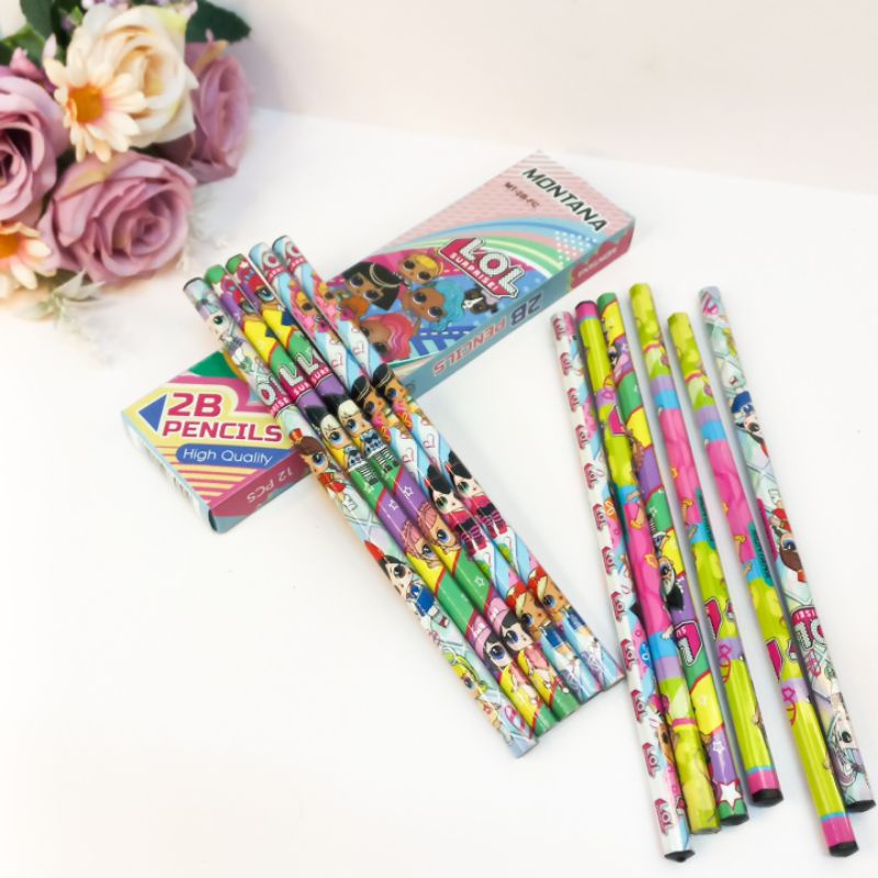 Pensil 2B Bergambar Produk Import