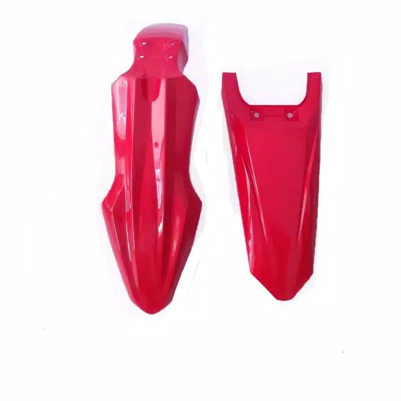 Spakbor Depan Belakang KLX BF Merah XRIDE Matic Trail