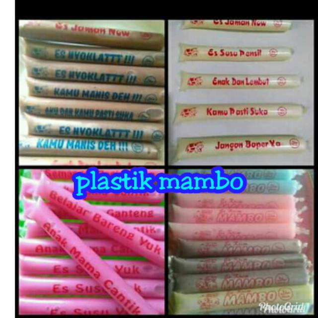 

PLASTIK MAMBO BERSABLON/PLASTIK SPIDOL TULISAN UNIK