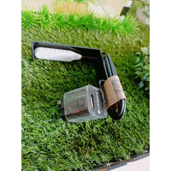 lampu aquarium/soliter led USB (L) plus adaptor / lampu selfi