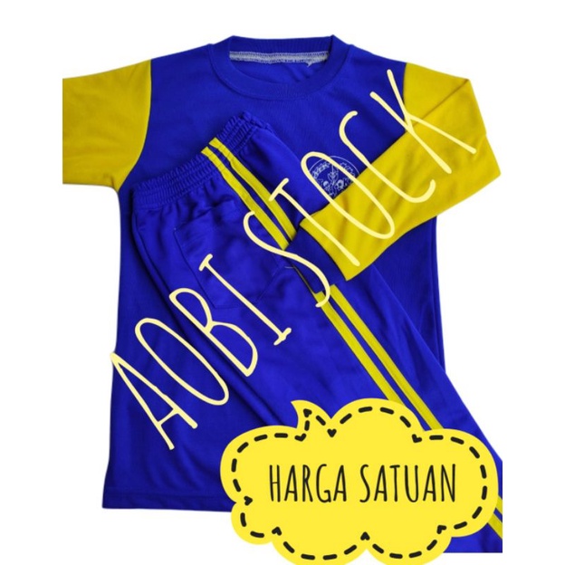 

SERAGAM OLAHRAGA SD (biru kuning)