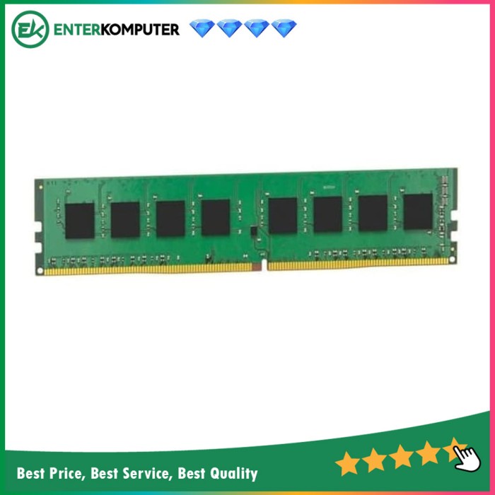 Memoryram Kingston KVR DDR4 2666 Mhz (PC 21000) 4GB - KVR26N19S6/4