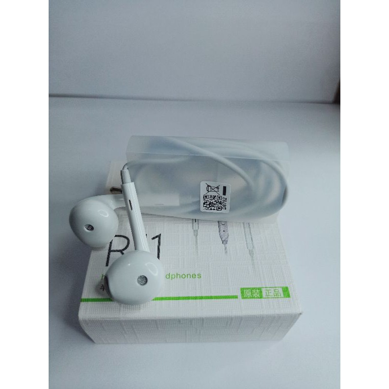 Headset Oppo R11 Stereo Bass Audio Jack 3.5mm