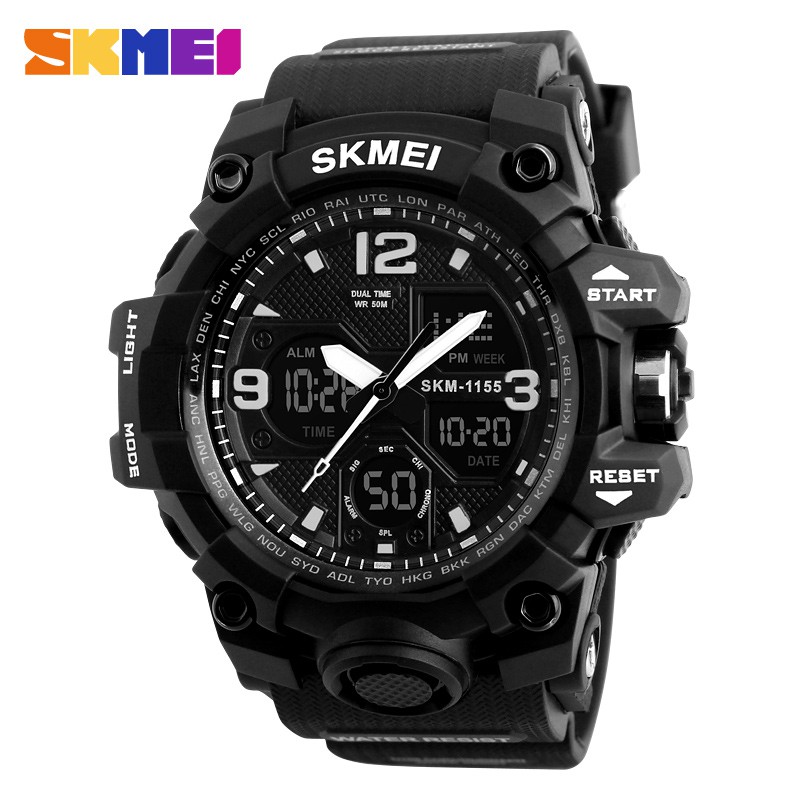 SKMEI 1155B Jam Tangan Pria Analog Digital Anti Air WATCHKITE WKOS