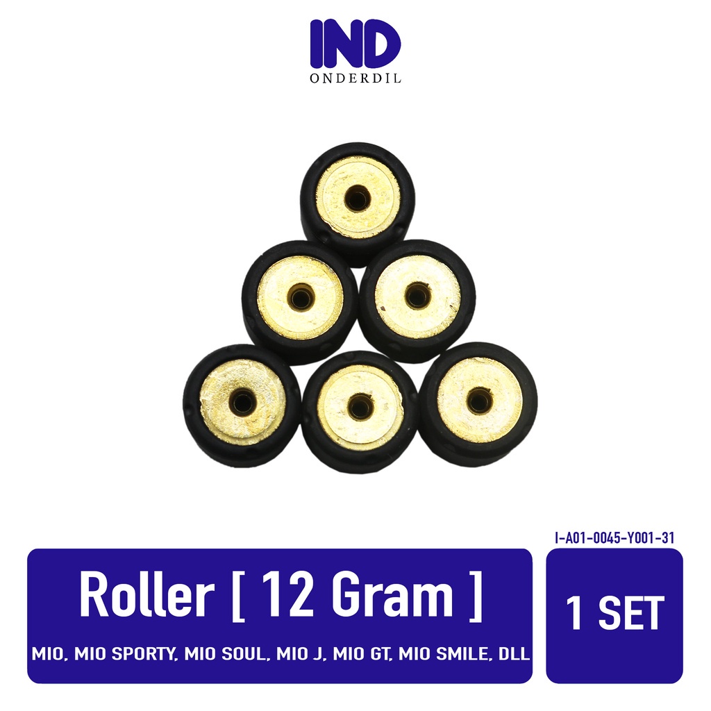 Roller-Roler Loller-Loler Pemberat 12 Gram-Gr-12Gr Set 6 Pcs Mio Lama-Sporty-Soul-J-GT-Smile &amp; X-Ride &amp; Nouvo-Z