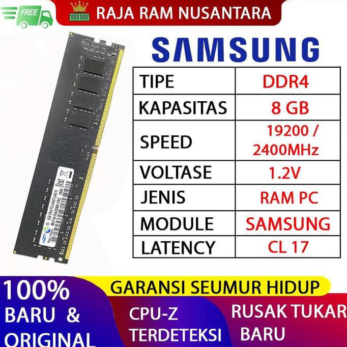 BARU RAM / MEMORY SAMSUNG PC DDR4 8GB